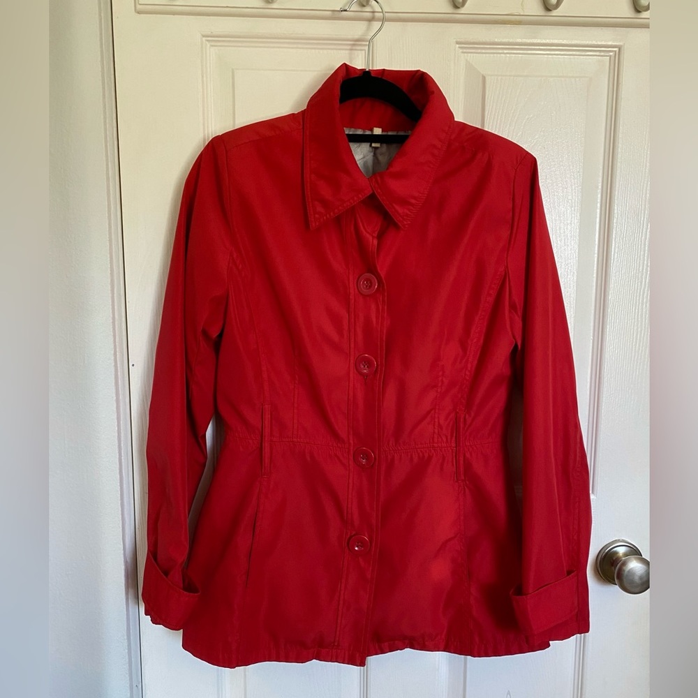 Red Trench Coat Size M